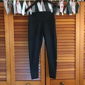 7/8 high-waist airbrush legging - black glossy